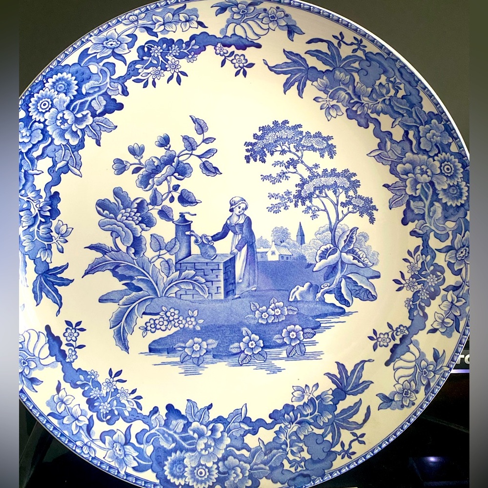 vintage spode “ girl at the well platter”